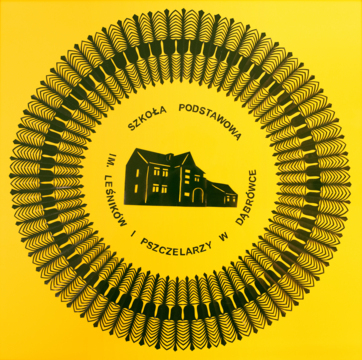 Logo Szkoły Podstawowej w Dąbrówce, gmina Lelis