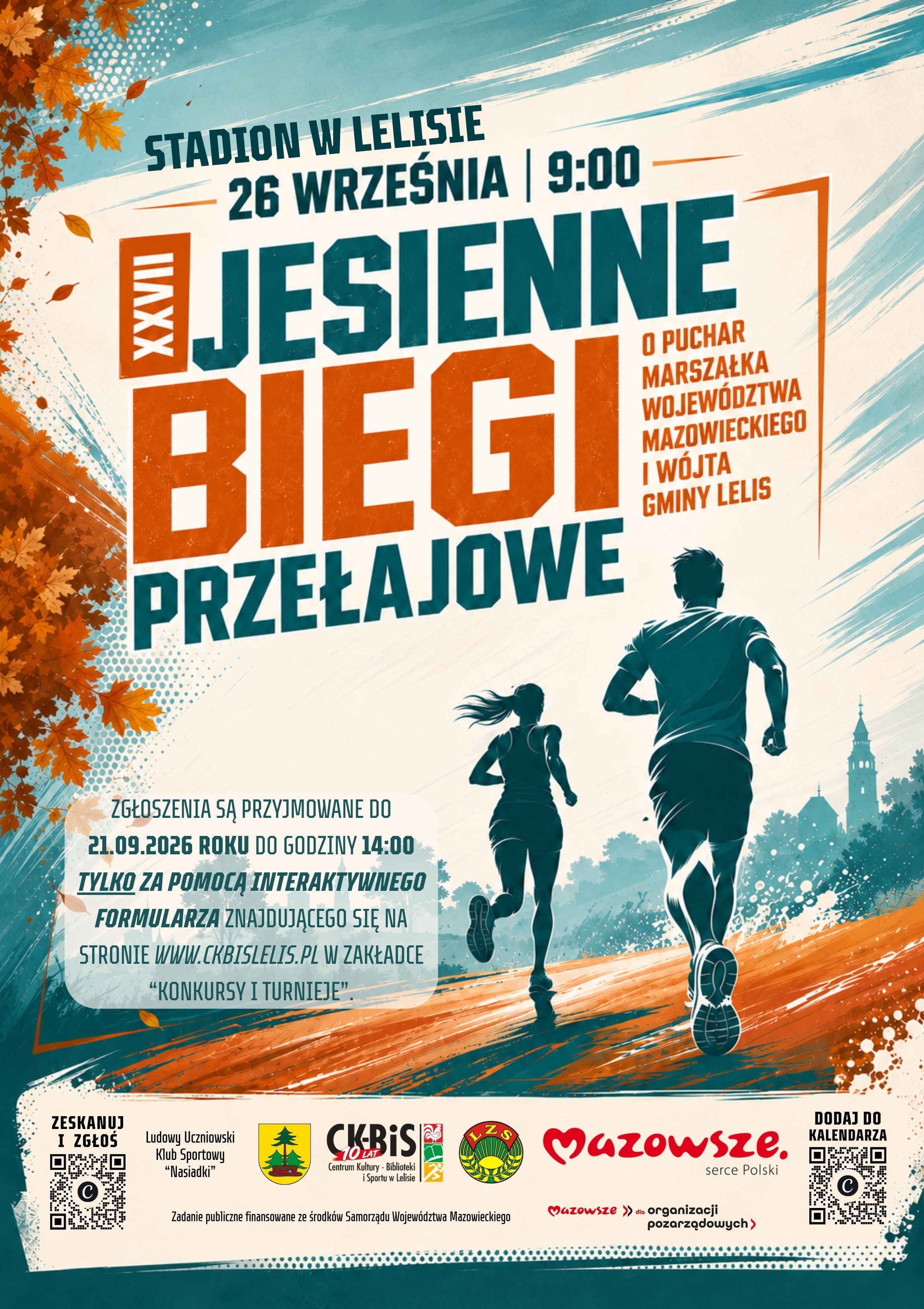 Jesienne_Biegi_Przełajowe_2026_-_plakat