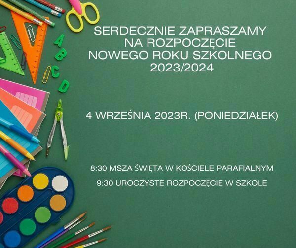 Zdjęcie do Rozpoczęcie roku szkolnego 2023/24