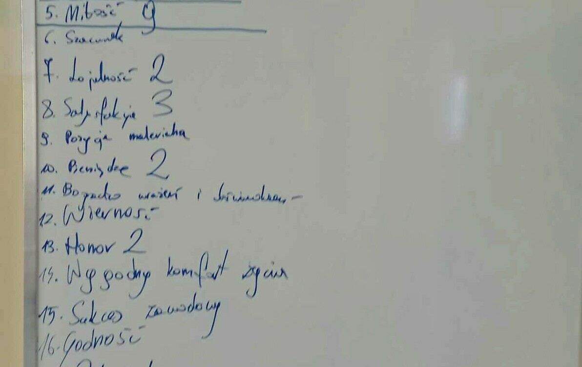 Zdjęcie do Warsztaty "Moje wartości"