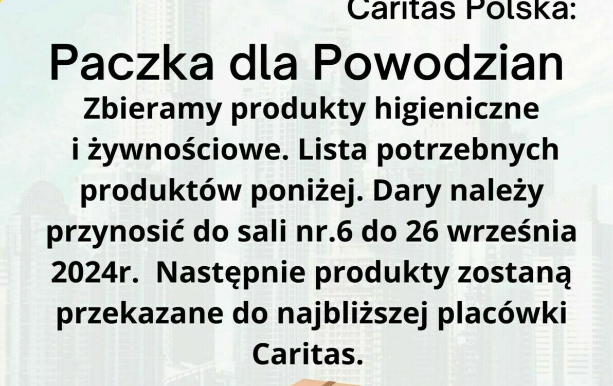 Zdjęcie do Paczka Dla Powodzian