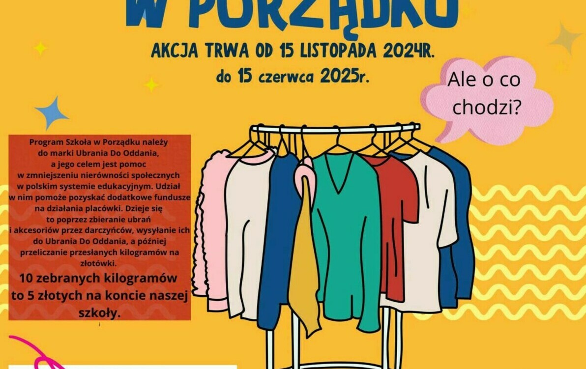 Zdjęcie do Szkoła w porządku.