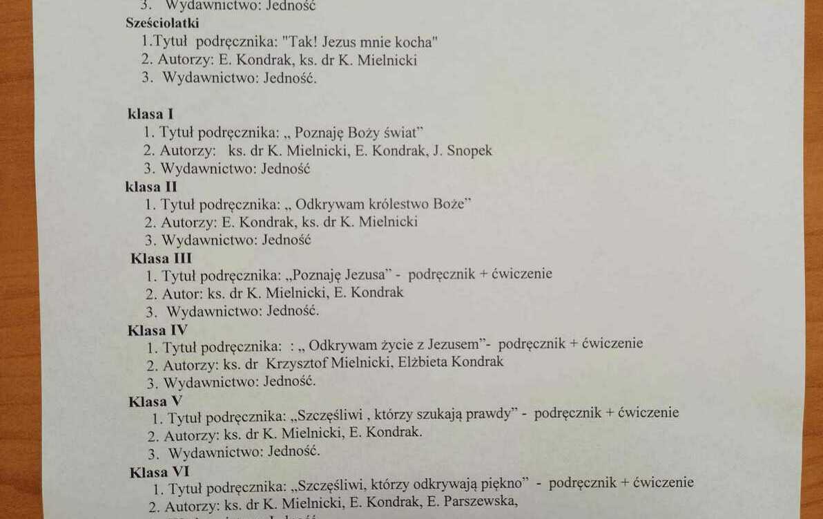 Zdjęcie do Podręczniki do religii