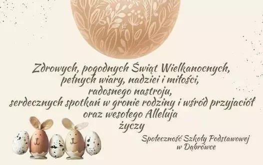 Zdjęcie do Życzenia z okazji zbliżających się świąt Wielkanocy