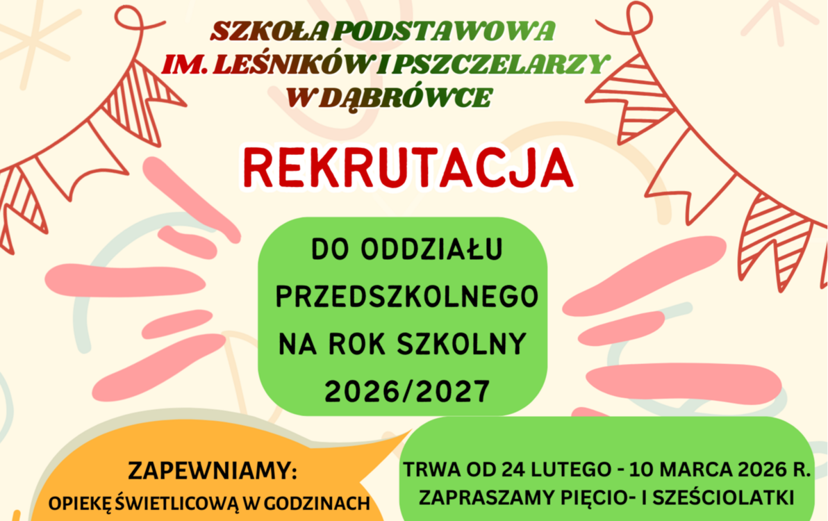 Zdjęcie do Rekrutacja do przedszkola!