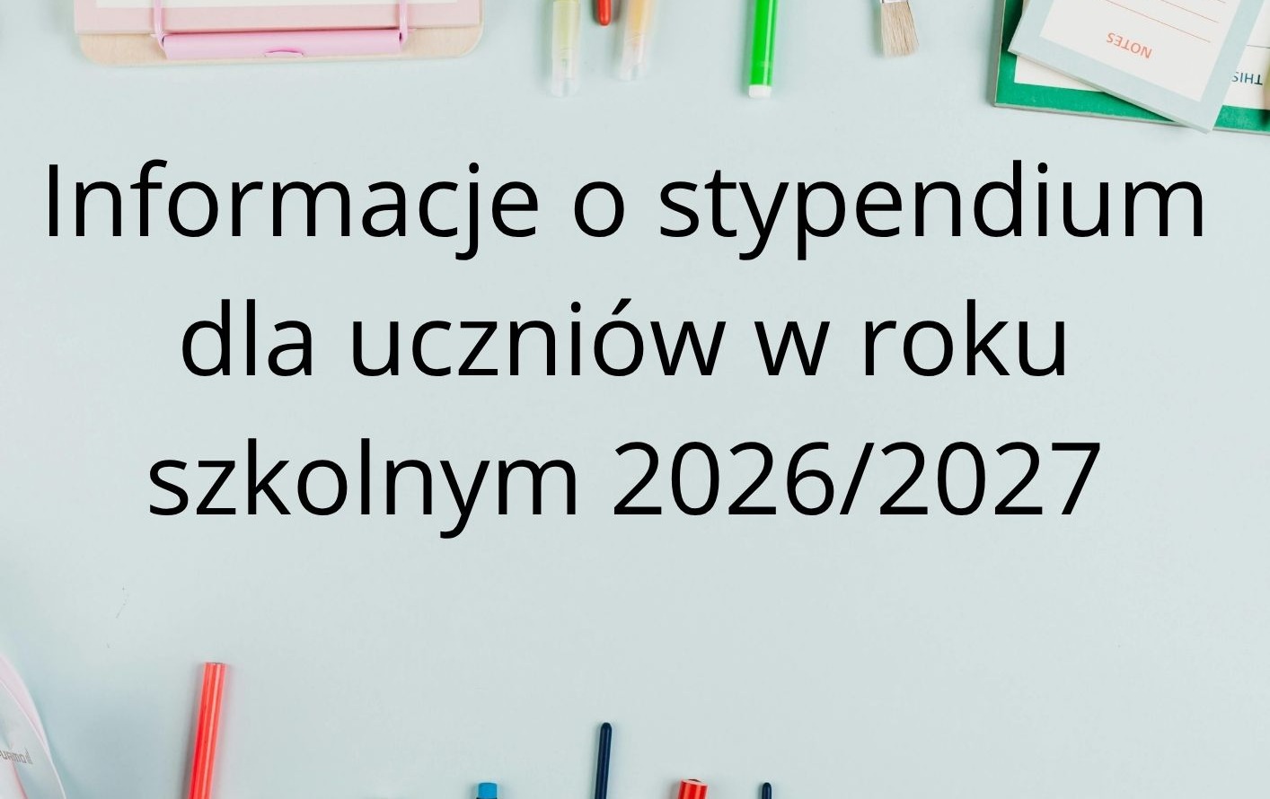Zdjęcie do Pierwsza transza stypendium szkolnego dla uczni&oacute;w w roku szkolnym 2026/27